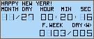 New year countdown timer